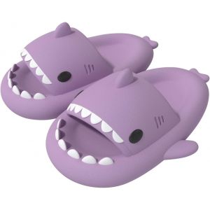 Trahoo-Femme Homme Enfant Claquettes De Requin Été Shark Slides Slippers Antidérapante Chaussures De Piscine Plage Chaussons De Bain - Neuf