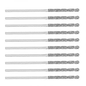 20Pcs 1mm / 0.04Inch Diamant Twist Drill Bits Acier Rapide HSS Pour Verre Coquillages Carreaux de Pierre - Neuf
