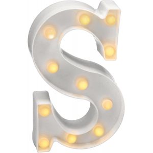 - Chiffres Et Lettres Led, Avec Lumi&egrave;re Chaude Pour La D&eacute;coration Et L'atmosph&egrave;re, Veilleuses Coeur Lumineux Pour Chevet, Anniversaires, Mariages, Vitrines. Fonctionnant Sur Batterie (S) - Neuf