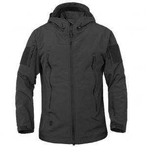 Veste De Sport D'exterieur En Fibre De Polyester, Manteau Camouflage Chaud Pour Le Camping, Noir, Taille S - Neuf