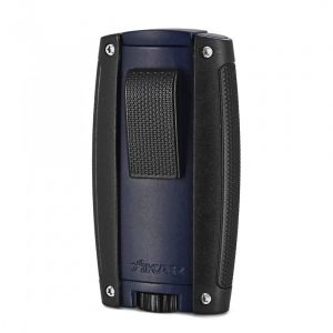 Briquet Tempete Double Flamme Torche Xikar Bleu Mat Et Noir - Neuf