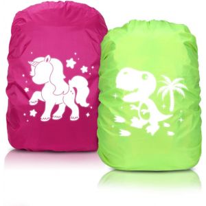 Housse Sac a Dos Impermeable,Protection Sac à Dos Pluie,Housse Sac à Dos Réfléchissante,Protege Sac a Dos Pluie Enfants,pour Garçons et Filles.[B2349] - Neuf