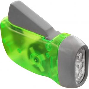Vent à la main de 3 LED Dynamo lampe de poche pour le Voyage, l'Urgence, le Camping, l'Escalade, la Randonnée (Vert) - Neuf
