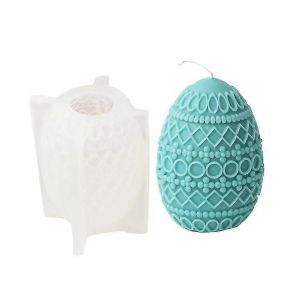 Moules En Résine D'oeuf De Pâques Fleur Boule Bougie Moules En Silicone Pour La Fabrication De Bougies De Bricolage - Neuf