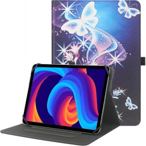 KALWS-Universal Housse De Protection Pour 9-11 Pouces Tablette,Multi-Angle De Vue Pu Support En Cuir Avec Porte-Stylo Pour Tablette Tactile De 9 Pouces 10,5 Pouces 11 Pouces-Plbf - Neuf