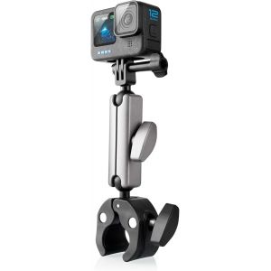 Subzonal-Support De Moto Go Pro, Guidon De V&eacute;lo En Aluminium Invisible Pour Cam&eacute;ra D'action Avec T&ecirc;te De Boule Rotative &Agrave; 360&deg;, Compatible Avec Hero 13 12 11 10 Insta-360 - Neuf