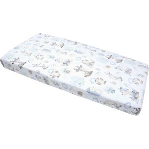 Kalanka-Drap Housse 60x120 Lit Bebe Matelas Enfant Bébé - 100% Coton Fitted Draps Lit Pour Baby Bed Cover Sheets Matela Literie Mattress Couette (Cerf Et Hérisson) - Neuf