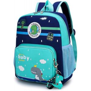 KALSC-Sac À Dos Pour Maternelle,Sac À Dos Enfant,Dinosaure Cartable,Dinosaure Cartable Maternelle Pour Enfant,Sac À Dos Dinosaure Enfant,Animal Cartable Garçon (Green) - Neuf