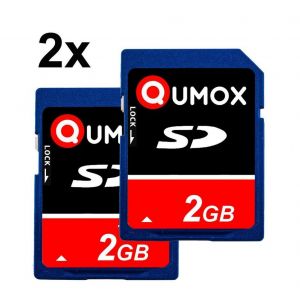2PCS Qumox 2Go SD carte m&eacute;moire SD camera mobile phone - Neuf