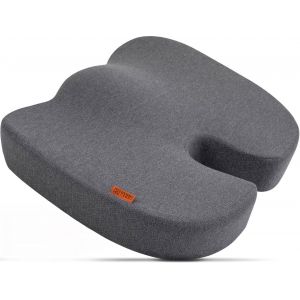 Coussin Ergonomique pour Chaise de Bureau & Si&egrave;ge Auto-Coussin d`Assise en Mousse &agrave; M&eacute;moire pour Coccyx & Fesses-Id&eacute;al pour Longues Heures de Travail ou Conduite-Confort et Soutien Quotidien - Neuf