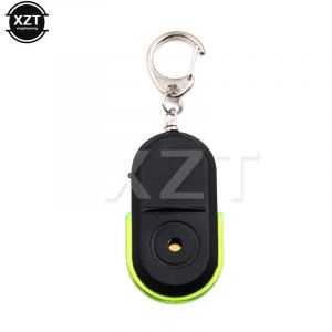 Localisateur De Clé Sans Fil,Lumière Led,Traqueur D'objets,Alarme Anti-Perte,Localisateur De Clé,Porte-Clés,Sifflet- Green-E4723 - Neuf