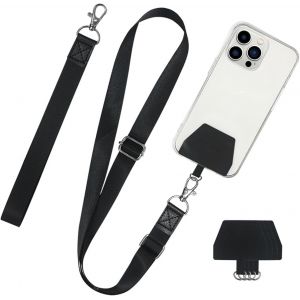 Kal-Cordon Telephone Portable, 2 Tour De Cou Telephone Avec 4 Patchs, Universelle Cordon Telephone Portable Collier De Longe Pour Cou Et Poignet Laniere - Neuf