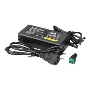 Transformateur d'alimentation Enfichable 110/220V AC à 12V DC 60W 5A,câble 1m Connecteur Femelle. Installation Intérieure IP20,pour Bande LED,Néon ou Appareils Basse Tension - Neuf