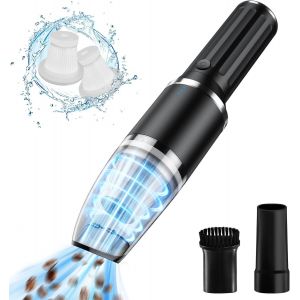 Aspirateur &Agrave; Main Sans Fil, 15 000 Pa/60 W, Portable, L&eacute;ger, Sans Fil, Rechargeable Par Usb, &Eacute;tanche Et Silencieux, Pour Maison, Voiture, Tapis, Cuisine - Neuf