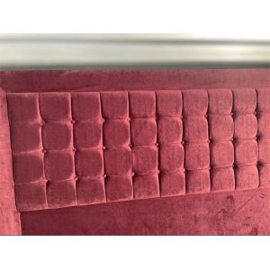 T&ecirc;te de lit bordeaux capitonn&eacute;e &eacute;l&eacute;gante et confortable - Neuf