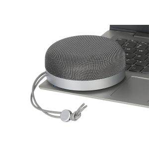 Mini enceinte Bluetooth avec fonction TWS, appels mains libres, r&eacute;sistante &agrave; la poussi&egrave;re, chargement USB, grise - Neuf