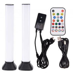 HJLIAN Barres lumineuses intelligentes RGBW pour bureau, eclairage d'ambiance, telecommande a 23 boutons, alimentation USB, pour television, ordinateur, cinema, jeux video - Neuf