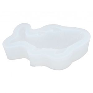 Moule en silicone blanc en forme de poisson pour fondant, gateau, chocolat, glace, savon, accessoires de fabrication - Neuf