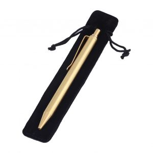 Stylo a bille a ressort en laiton, fournitures de bureau, papeterie, 0,5 mm, avec etui - Neuf