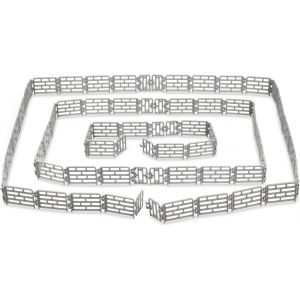 Sansh-Toymany Lot De 64 Mini Clôtures De Chevaux, Jouets Pour Clôtures De Chevaux, Jouets Pour Clôture, Ferme, Grange, Paddock, Cheval, Décoration De Gâteau Éducative Pour Enfants Et Tout-Petits - Neuf