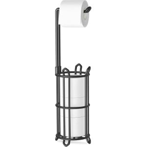 Porte Papier Toilette sur Pied,Porte-Rouleau,för Cuisine,Convient pour Les WC et salles de Bain,4 Rouleaux de réserve.[Y164] - Neuf