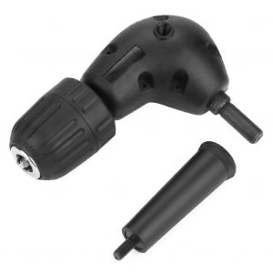 3/8"" Adaptateur &agrave; angle droit 90 degr&eacute;s Perceuse &eacute;lectrique Accessoire 9,5 mm Mandrin sans cl&eacute; &agrave; tige ronde - Neuf
