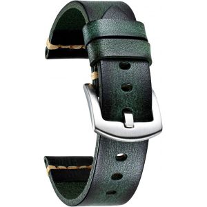 Eryi-Bracelet Montre En Cuir Tanné Dégradé Pour Homme Femme Bracelets De Montres De Remplacement 18mm 20mm 22mm 24mm 26mm Bracelet Montre Rétro Vintage En 7 Couleurs Avec Boucle En Acier - Neuf