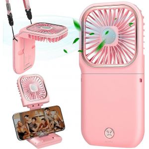 Ventilateur USB Mini ventilateur Ventilateur suspendu silencieux,rechargeable par USB avec 3 vitesses,ventilateur pliable et portable f - Neuf
