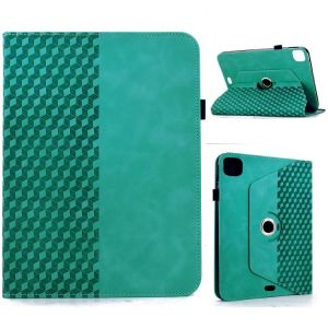 Housse En Cuir Intelligente Rotative Pour Ipad Air 11 (2024/2025) - Motif Rhombus - Bleu Clair - Neuf