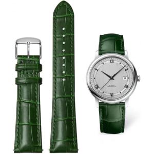 Bracelets De Montre Cuir Crocodile Grain Cuir V&eacute;ritable Souple Et Durable Bracelet De Remplacement En Acier Inoxydable M&eacute;tal Argent Or Boucle Hommes Dames Montre Bracelet (12mm-24mm) - Neuf