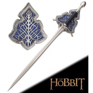 Le Hobbit - Glamdring epee taille reelle Gandalf + Plaque NN1245 D&eacute;coration - Neuf