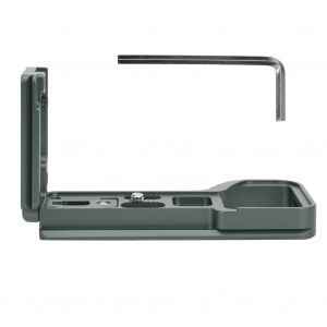 Support de poignee extensible en alliage d'aluminium en forme de L pour appareil photo sans miroir Sony A6600 ILCE-6600, couleur ciment - Neuf
