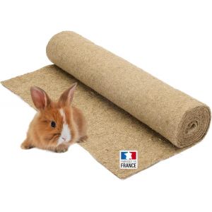 Chenquansarl-Tapis Litière Chanvre Pour Rongeurs 50 Cm X 2 M - Pour Lapins, Cochon D'inde.., Naturel - Neuf
