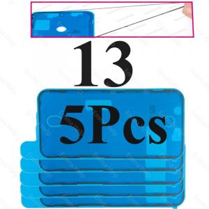 5 Pi&egrave;ces Autocollant &Eacute;tanche Pour Iphone 16 15 14 13 12 11 Xs Pro Maxxxr 8 7 6 Plus Joint Adh&eacute;sif Pr&eacute;-Coup&eacute; &Eacute;cran Lcd Cadre Bande Colle.5pcs 13. - Neuf