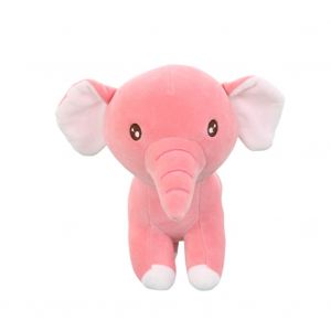 Peluche Elephant 23/37 Cm, 1 Piece, Jouet Doux, Cadeau D'anniversaire Ou De Noel (Rose, Taille M) - Neuf