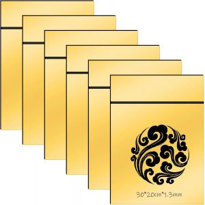 YEMAESRE-Lot De 6 Plaques En Plastique Abs - 30 X 20 Cm - 1,3 Mm - Pour Plaque De Nom, Porte Avant, Gravure Laser - Pour Découpe Et Panneaux Personnalisés - Neuf