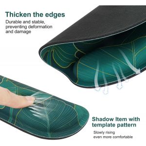 TIANYI-Ensemble de Tapis de Souris 3 en 1, Tapis de Souris Ergonomique + Repose Poignet Clavier + sous - Verres, Mouse Pad Mousse à Mémoire pour Jeux Bureau Etude Maison - Neuf