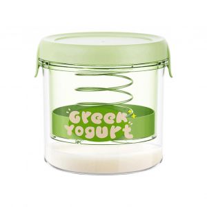 Passoire à yaourt à mailles fines avec cadre à ressort en acier pour yaourt crémeux maison, lait, fromages végétaux - Neuf