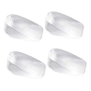 Augmentation De La Hauteur Des Semelles Pour Les Hommes, 2 Paires De Gel Transparent Invisible Ascenseur De Chaussures Inserts, Absorption Des Chocs Coussin De Talon - Neuf