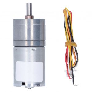 XYONG Moteur a engrenages CC sans balais, rotation a 360 ¡ã, vitesse reglable, faible bruit, JGA25-2430, 170 tr/min, 12 V CC - Neuf