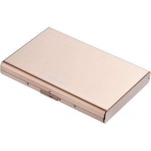 Credit Card Holder, Metal Metal Credit Card Wallet for Men and Women, with RFID and NFC Data Theft Protection - Neuf
