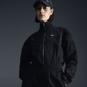 Veste &Agrave; Zip Tiss&eacute;e Ample Uv Nike Windrunner Pour Femme - Noir - Xl (Fr 50-52) - Neuf