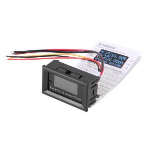 Testeur de parametres electriques OLED 7 en 1, tension, amperes, courant, puissance, energie (100 V/10 A, blanc) - Neuf