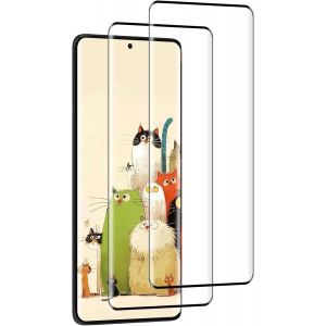 JGD-Protection D'&eacute;cran pour Motorola Edge 60/60 Fusion/60 Pro, 2 Pi&egrave;ces Ecran de Verre, Duret&eacute; 9, Transparent HD, Sans Bulless,Film Protection - Neuf