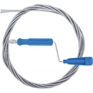 JGD-Furet Deboucheur Canalisation Professionnel, 6 m x 6 mm Furet plomberie Deboucheur wc D&eacute;boucheur canalisation Deboucheur evier Sonde de Debouchage pour WC Evier Canalisation - Neuf