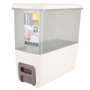 Hjlian Baril De Riz Domestique, Boite De Stockage De Riz, Baril De Farine En Pp Anti-Insectes, 12 Kg - Neuf