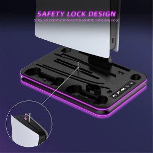 Station D'accueil Jys Pour Console Ps5 Slim Portal Avec Lumière Ambiante - Neuf