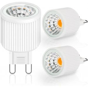 ERYI-Ampoules Led G9 3W 300Lm Blanc Chaud 2700K Remplacement 40W Halogènes,Pas De Scintillement Angle De Faisceau 24° Led G9,Ac 220-240V Ampoule G9 Led Cob Pour Spot De Plafond,Paquet De 3 - Neuf