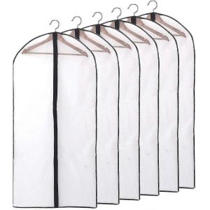 Paquet de 12 Sac &Agrave; V&ecirc;tements Costume Long,60 X 120/100 Cm Bord Transparent Sac &Agrave; V&ecirc;tements Sacs &Agrave; V&ecirc;tements - Neuf