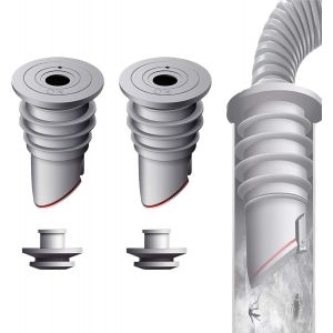 Washing Machine Hose Seal, 2 Pieces 35-40 mm Grey Stopper Anti Odour Washing Machine Drain Hose Seal Stopper Drain Hose Deodorant for Home - Neuf